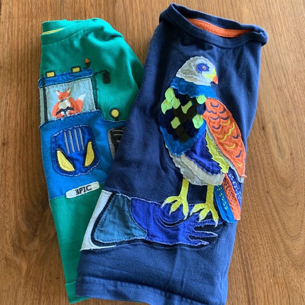 2 Mini Boden long sleeve t-shirts